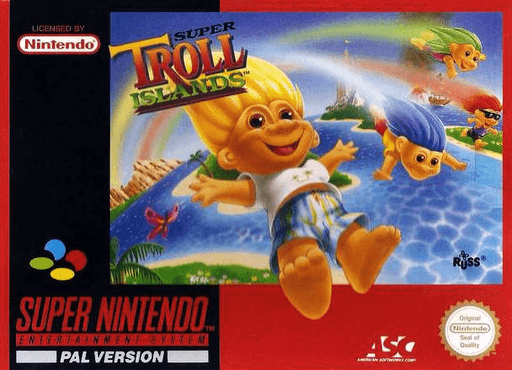Super Troll Islands box art for Super Nintendo
